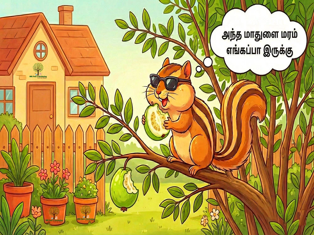 வீட்டுத் தோட்டத்தில் அணில்களால் வரும் பிரச்சனை 