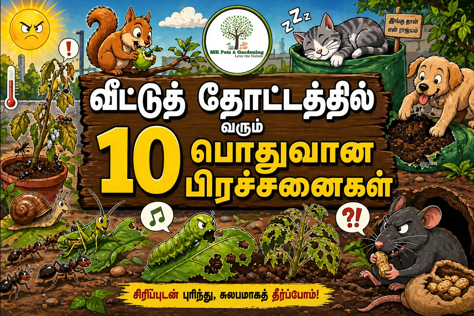 வீட்டுத் தோட்டத்தில் வரும் 10 பொதுவான பிரச்சனைகள்